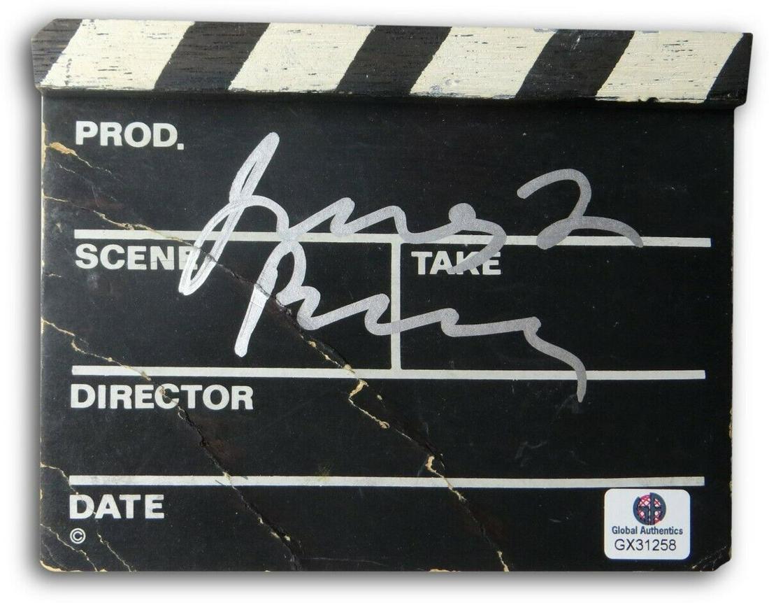 James L. Brooks Signed Autographed Mini Director's Clapper The Simpsons: James L. Brooks Signed Autographed Mini Director's Clapper The Simpsons "Object Type: Mini Directors Clapper " Industry: Television Original/Reproduction: Original Autograph Authentication: Global Aut