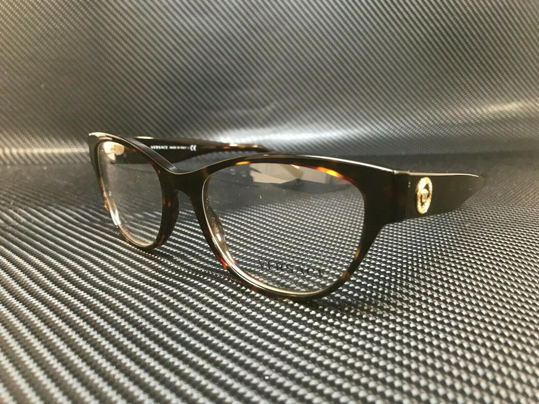 VERSACE VE3287 108 Havana Demo Lens Women's Eyeglasses 51 mm: VERSACE VE3287 108 Havana Demo Lens Women's Eyeglasses 51 mm Style: Cat Eye Temple Length: 140 mm Lens Socket Width: 51 mm Type: Eyeglasses Features: Full Rim Year Manufactured: 2020-2029 Bridge Width