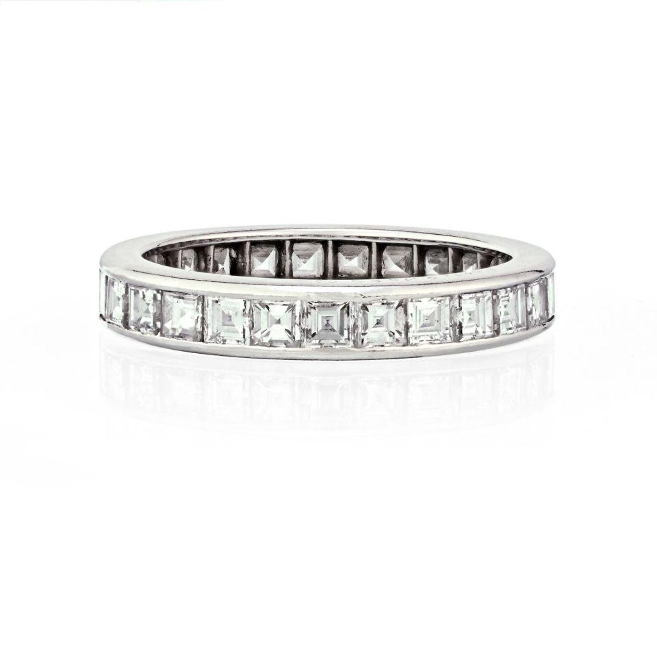 Carre cut hotsell eternity band