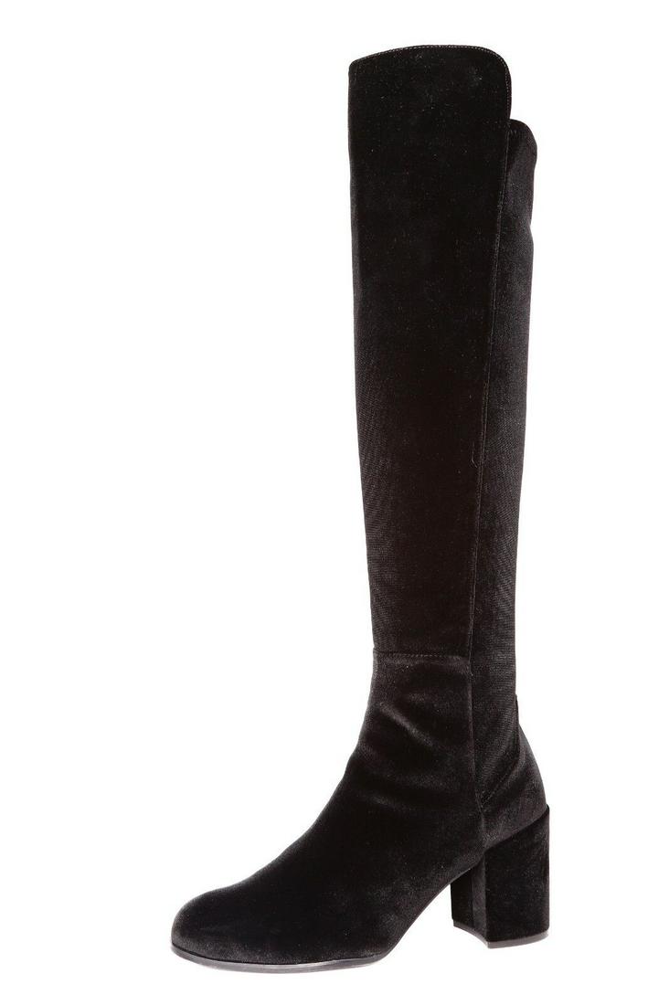 Stuart Weitzman Women's Lowjack Black Over Knee Stretch Velvet N1422* Boot 11: Stuart Weitzman Women's Lowjack Black Over Knee Stretch Velvet N1422* Boot 11 Character: Boots Us Shoe Size: 11 Color: Black Material: Velvet Fabric Type: Velvet Heel Height: High (3 in. and Up) Brand