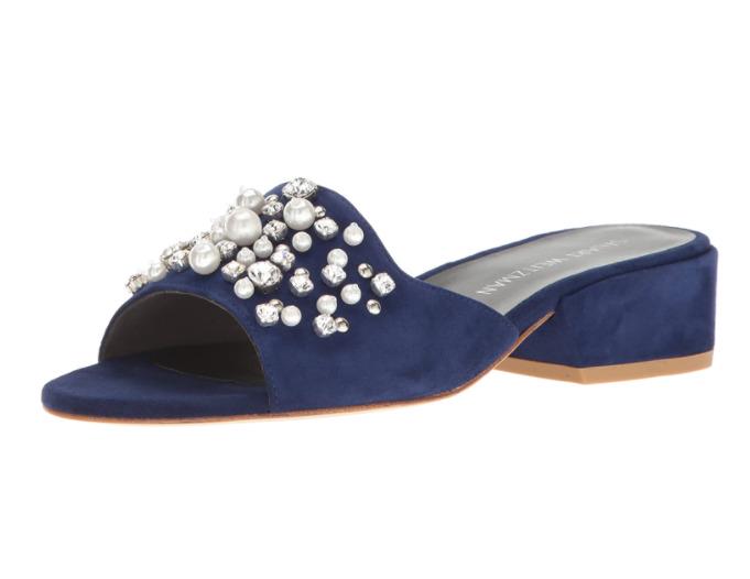 Stuart Weitzman Decorslide Women's Blue Pearl Slide Sandals N3911 Size 9.5 M: Stuart Weitzman Decorslide Women's Blue Pearl Slide Sandals N3911 Size 9.5 M Brand: Stuart Weitzman Type: Sandal Us Shoe Size: 9.5 Color: Blue Model: N5007 Style: Sandals Shoe Width: Medium (B M) Heel