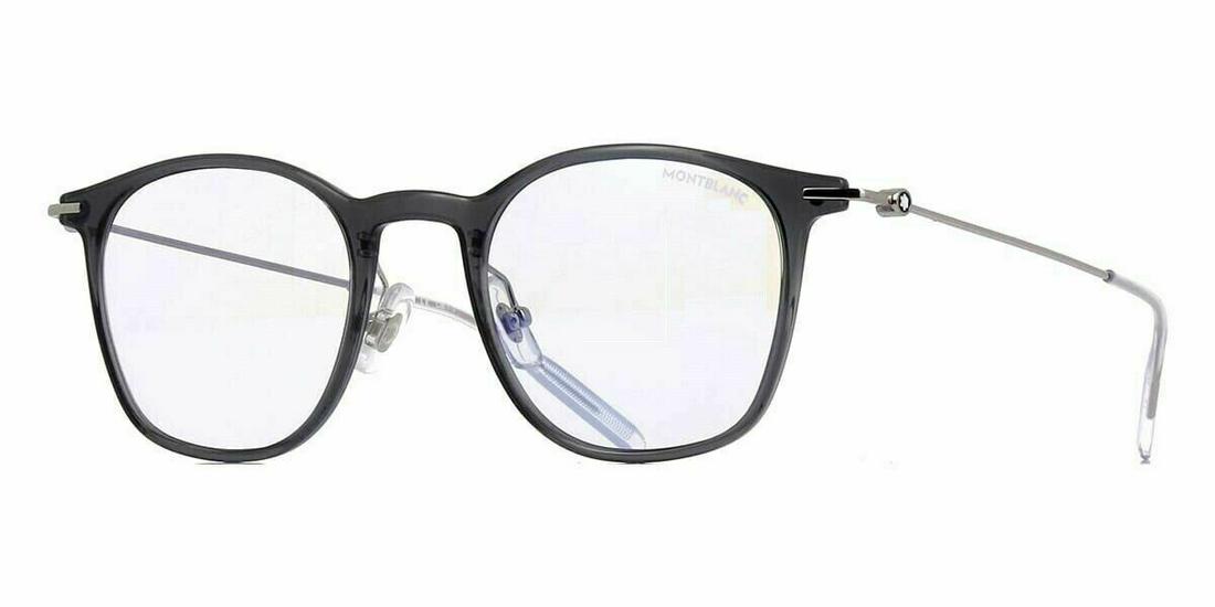 MONT BLANC MB0098S 009 Grey Silver Square Men's 49 mm Eyeglasses: MONT BLANC MB0098S 009 Grey Silver Square Men's 49 mm Eyeglasses Brand: Mont Blanc Frame Color: Silver Style: Square Type: Eyeglasses New The BIDHAUS Guarantee: All items in this auction are guarantee