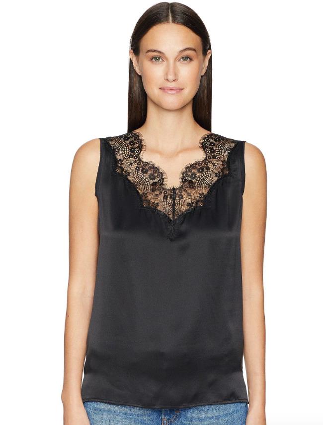ESCADA Black Sport Nanty Lace Inset Sleeveless Top Women's Size 40 56554: ESCADA Black Sport Nanty Lace Inset Sleeveless Top Women's Size 40 56554 Size: 40 Style: Basic Fabric Type: Lace Material: Silk Theme: Sports Pattern: Solid Fit: Regular Type: Tank Color: Black Vintag