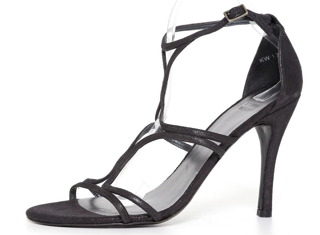 Stuart Weitzman Ankle Strap Suede Sandals Black Glitter Women Size 10 M N4301*: Stuart Weitzman Ankle Strap Suede Sandals Black Glitter Women Size 10 M N4301* Brand: Stuart Weitzman Type: Heel Closure: Buckle Us Shoe Size: 10 Color: Black Style: Ankle Strap Features: Ankle Strap