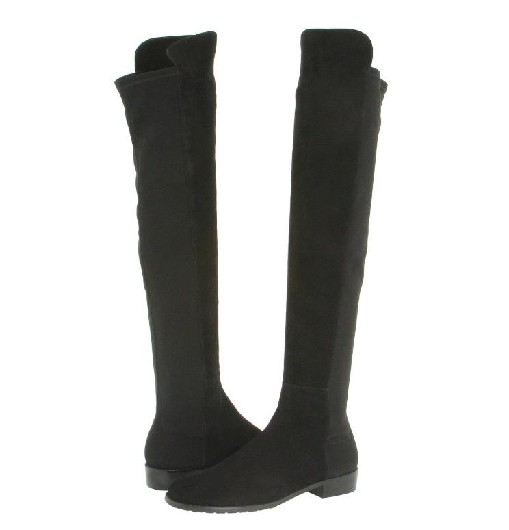 Stuart Weitzman Womens Black Suede Over The Knee Boots N4510 Size 8 W: Stuart Weitzman Womens Black Suede Over The Knee Boots N4510 Size 8 W Shoe Shaft Style: Over the Knee Character: Boots Us Shoe Size: 8 Color: Black Material: Suede Heel Height: Low (1-1.9 in) Boot Sha
