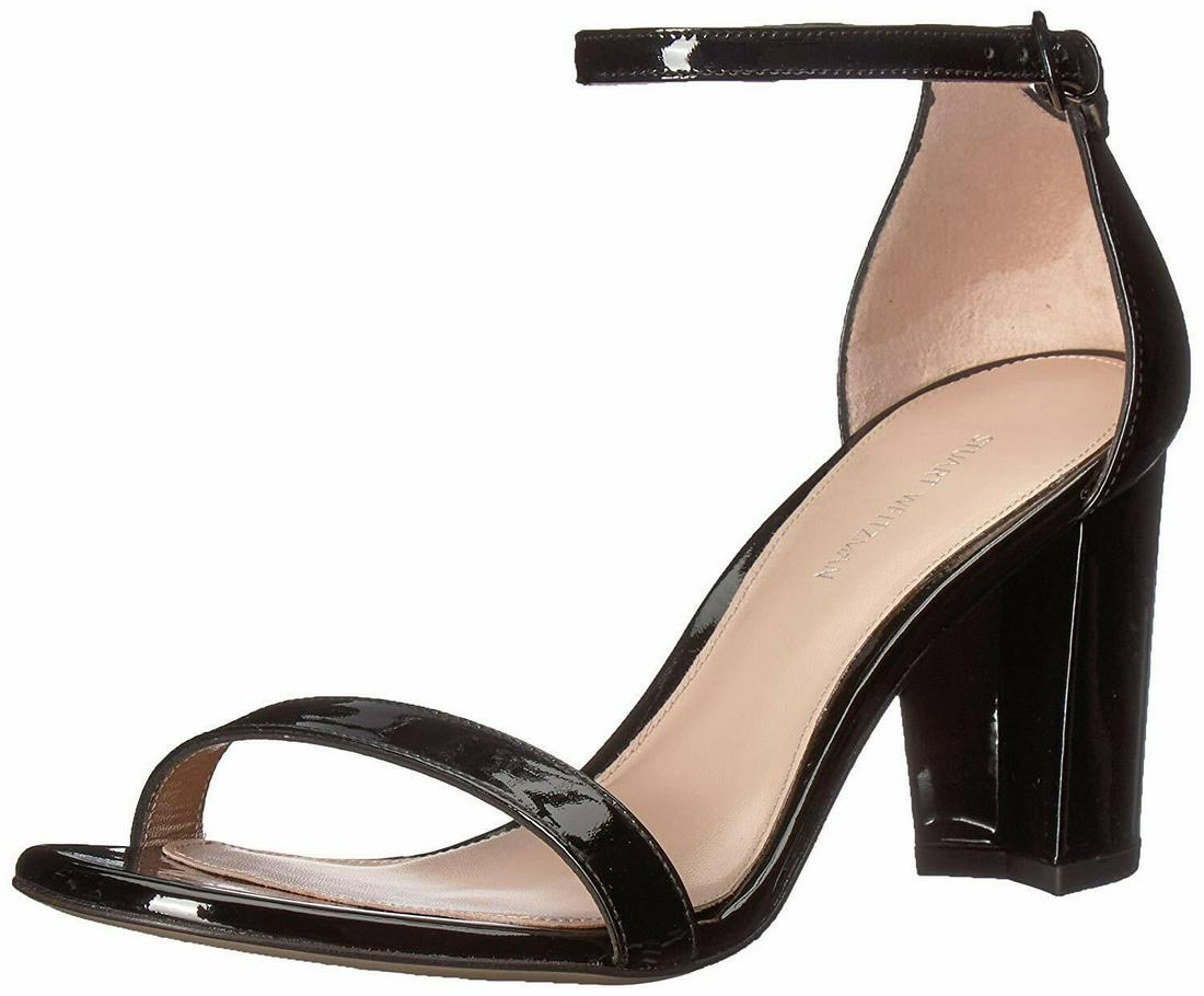 STUART WEITZMAN Women's Nearlynude Ankle Strap Black Sandals Size 9.5 M N1519: STUART WEITZMAN Women's Nearlynude Ankle Strap Black Sandals Size 9.5 M N1519 Brand: Stuart Weitzman Type: Sandal Color: Black Features: Ankle Strap Accents: Straps Model: Open Toe Customized: No Uppe