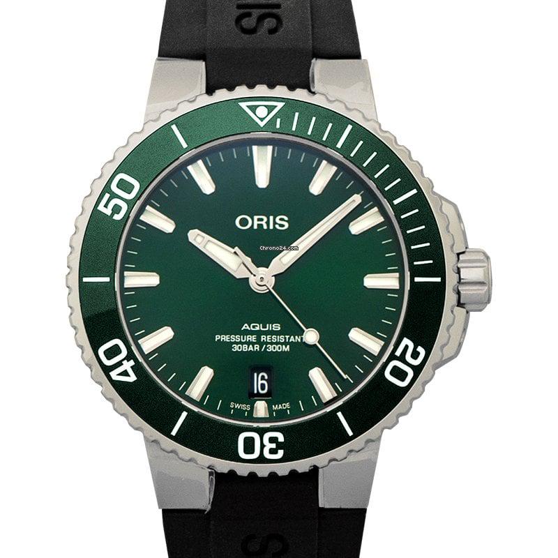 Oris Aquis Date: Oris Aquis Date Brand: Oris Model: Aquis Date Dealer product code: 14530A Movement: Automatic Case material: Steel Bracelet material: Rubber Year of production: 2021 Condition: New (Unworn without any