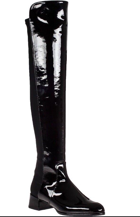 Stuart Weitzman Fifo Women's Black Patent Over The Knee Boot N4417 Size 10.5: Stuart Weitzman Fifo Women's Black Patent Over The Knee Boot N4417 Size 10.5 Character: Boots Model: Over The Knee Style: Knee High Boots Size Type: Medium Size: 10.5 Heel Style: Block Shoe Shaft Styl