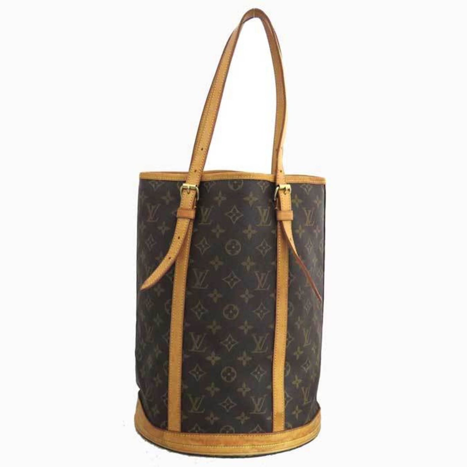 Louis Vuitton Bag Monogram Bucket GM Brown x Canvas Shoulder Tote Women's M42236: Louis Vuitton Bag Monogram Bucket GM Brown x Canvas Shoulder Tote Women's M42236 Brand: Louis Vuitton Country of Origin: France Type: Shoulder bag Tote bag Material: Monogram Monogram: Color: Brown Ha