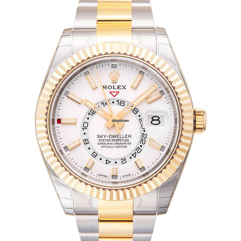 Rolex Sky-Dweller: Rolex Sky-Dweller Brand: Rolex Model: Sky-Dweller Dealer product code: 3218A Movement: Automatic Case material: Steel Bracelet material: Yellow gold Year of production: Unknown Condition: New (Unworn