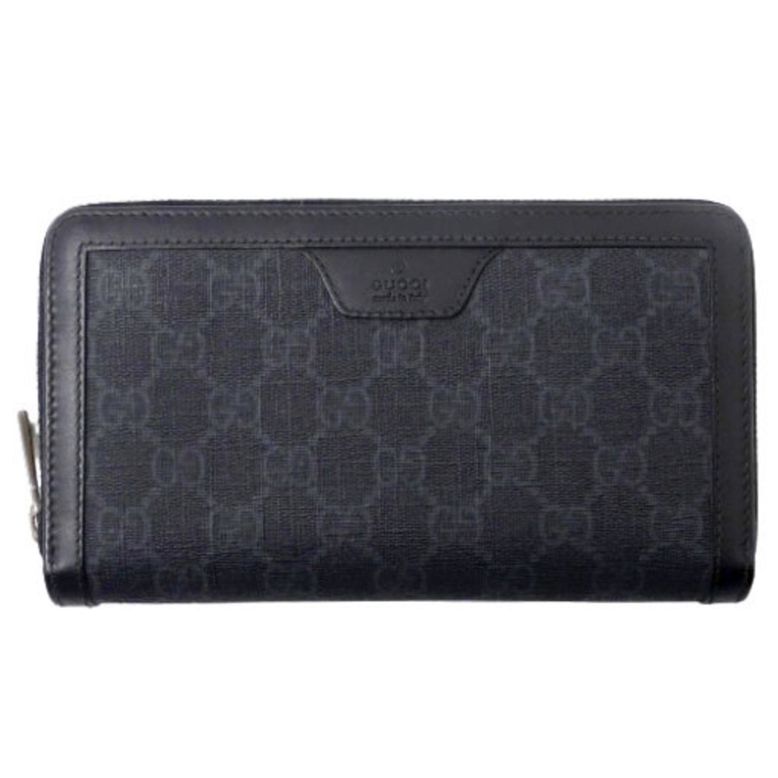 Gucci GUCCI Wallet Men's Women's Long GG Supreme 322147 Black Round: Gucci GUCCI Wallet Men's Women's Long GG Supreme 322147 Black Round Brand: Gucci Line: GG Supreme Country of Origin: Italy Type: Long wallet (bi-fold) Gender: Men Women Material: PVC Leather PVC: Leat