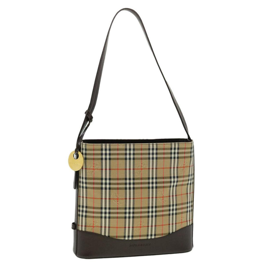BURBERRY Nova Check Shoulder Bag Canvas Beige: BURBERRY Nova Check Shoulder Bag Canvas Beige Brand: BURBERRY Style: Shoulder Bag Material: Canvas Exterior Color: Beige Bag Height: 9.3inch(Approx) / 23.5cm(Approx) Bag Depth: 3.1inch(Approx) / 8cm(A