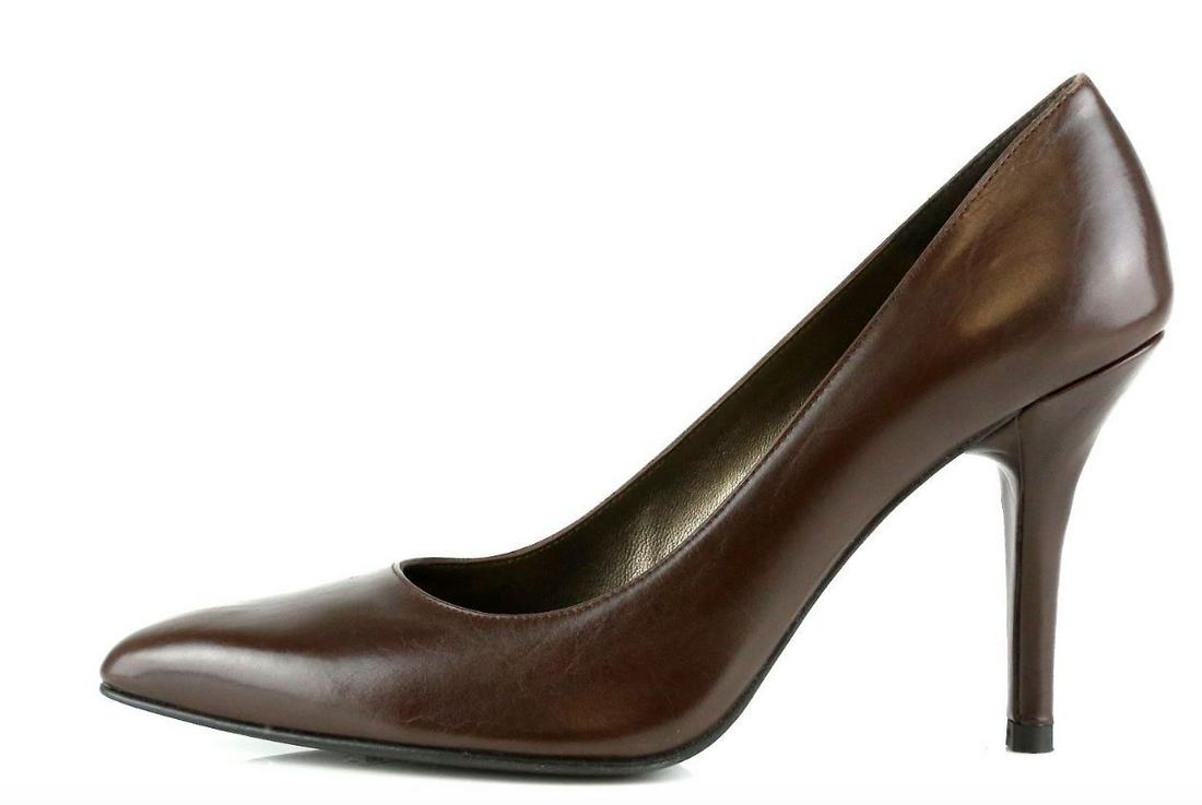 Stuart Weitzman Power Brown Leather Pump Heels N5968 Size 6 M: Stuart Weitzman Power Brown Leather Pump Heels N5968 Size 6 M Toe Shape: Pointed Toe Style: Pump Heel Style: Slim Heel Height: Med (1 3/4 in. to 2 3/4 in.) Type: Heel Upper Material: Leather Color: Br