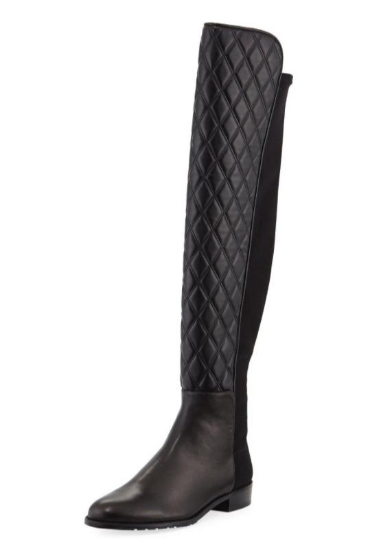 Stuart Weitzman Quiltboot Knee Leather Boot Black Women Sz 8.5 M 5647*: Stuart Weitzman Quiltboot Knee Leather Boot Black Women Sz 8.5 M 5647* Character: Boots Us Shoe Size: 8.5 Size: 8.5 Color: Black Material: Leather Heel Height: Flat (Under 1 in) Brand: Stuart Weitzman