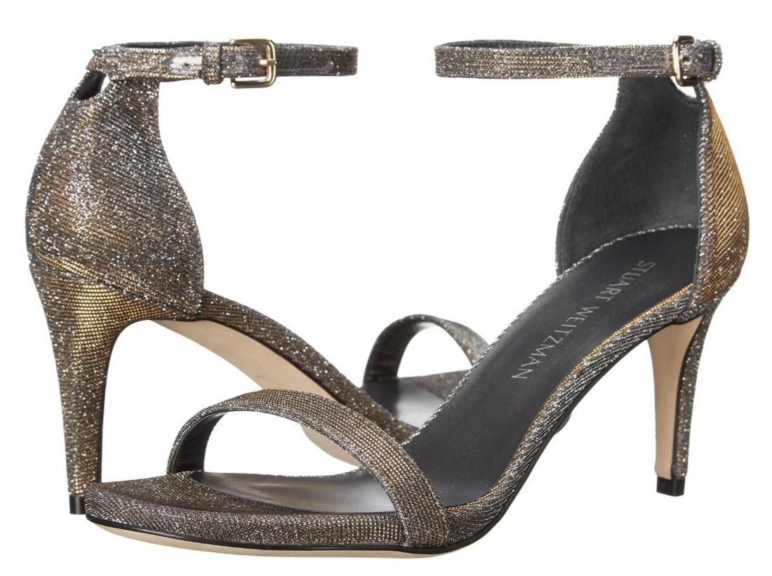 Stuart Weitzman Nunaked Womens Pyrite Glitter Sandal Heels N4692 Size 10 W: Stuart Weitzman Nunaked Womens Pyrite Glitter Sandal Heels N4692 Size 10 W Style: Strappy Heel Style: Stiletto Type: Heel Upper Material: textile Color: Multicolor Brand: Stuart Weitzman Us Shoe Size: