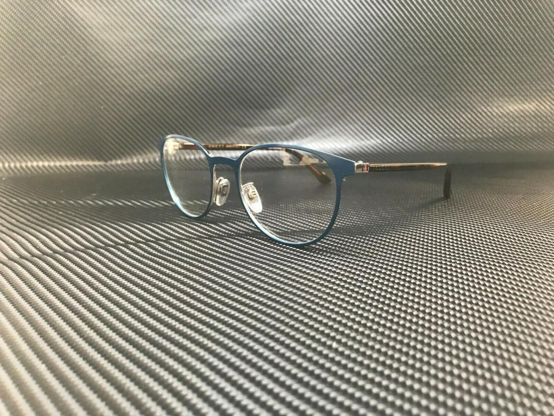 GUCCI GG0293O 004 Round Oval Blue Havana Demo Lens Unisex Eyeglasses 52mm: GUCCI GG0293O 004 Round Oval Blue Havana Demo Lens Unisex Eyeglasses 52mm Style: Oval Temple Length: 140 mm Lens Socket Width: 52 mm Theme: Metal Type: Eyeglasses Features: Full Rim Year Manufactured: