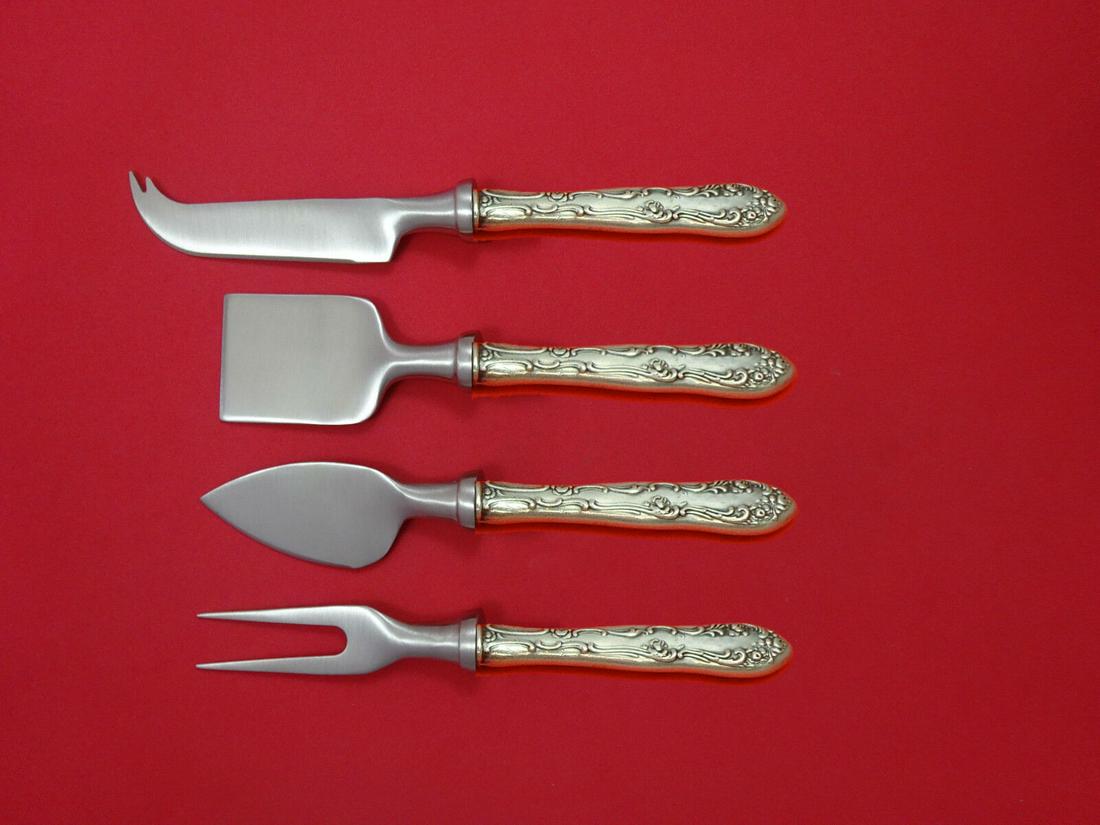 Old English by Towle Sterling Silver Cheese Serving Set 4 Piece HHWS Custom: Old English by Towle Sterling Silver Cheese Serving Set 4 Piece HHWS Custom Old english by towlesterling silver hollow handle with stainless implement custom made cheese serving set 4-piece which incl