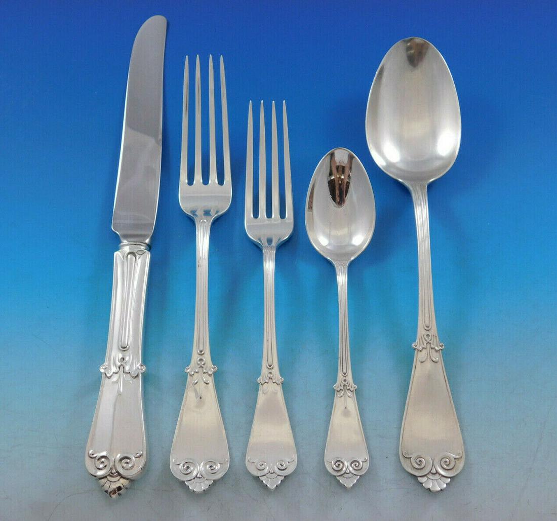 Beekman by Tiffany Co Sterling Silver Flatware Set for 12 Service 61