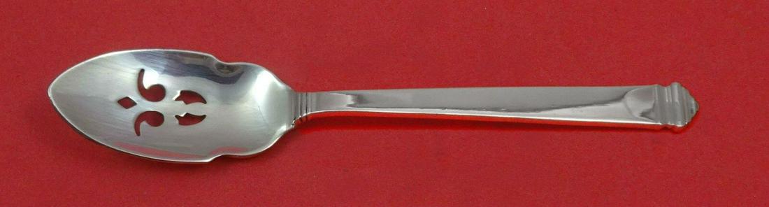 Hampton by Tiffany & Co. Sterling Silver Olive Spoon Pierced Custom Made 5 3/4": Hampton by Tiffany & Co. Sterling Silver Olive Spoon Pierced Custom Made 5 3/4" Hampton by tiffany & co. Sterling silver olive spoon pierced custom-made 5 3/4" in the pattern hampton by tiffany & co. 