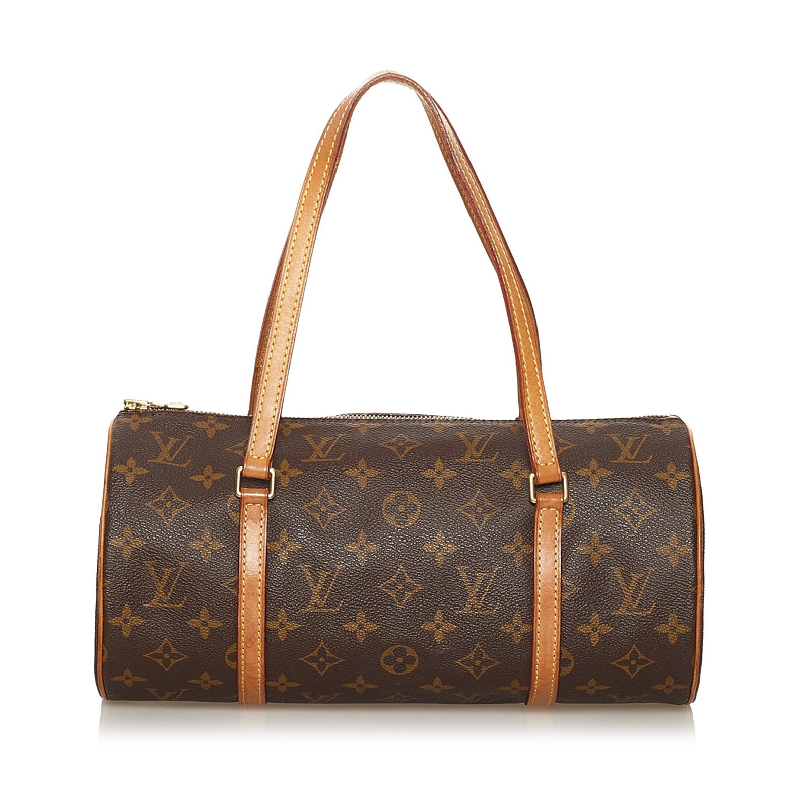 Louis Vuitton Monogram Papillon 30: Louis Vuitton Monogram Papillon 30 The Papillon 30 features a Monogram canvas body flat leather shoulder straps and trim and a top zip closure. Brand: Louis Vuitton Model: Monogram Papillon 30 Origin: