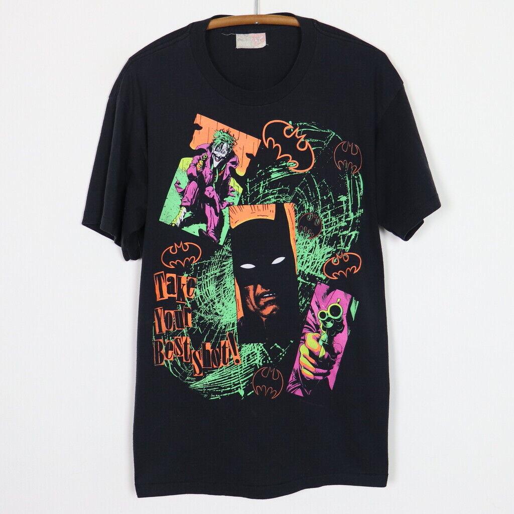 Vintage 1989 Batman Joker Take Your Best Shot DC Comics Shirt: Vintage 1989 Batman Joker Take Your Best Shot DC Comics Shirt Original/Reproduction: Original Style: Graphic Tee Original 1989 Batman Joker Take Your Best Shot DC Comics Shirt. This is a true vintage 