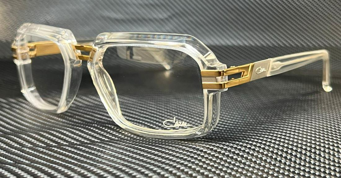 CAZAL 6004 004 Transparent Crystal Gold Men's 56 mm Eyeglasses: CAZAL 6004 004 Transparent Crystal Gold Men's 56 mm Eyeglasses Brand: Cazal Frame Color: Gold Type: Sunglasses New The BIDHAUS Guarantee: All items in this auction are guaranteed to be 100% authentic.