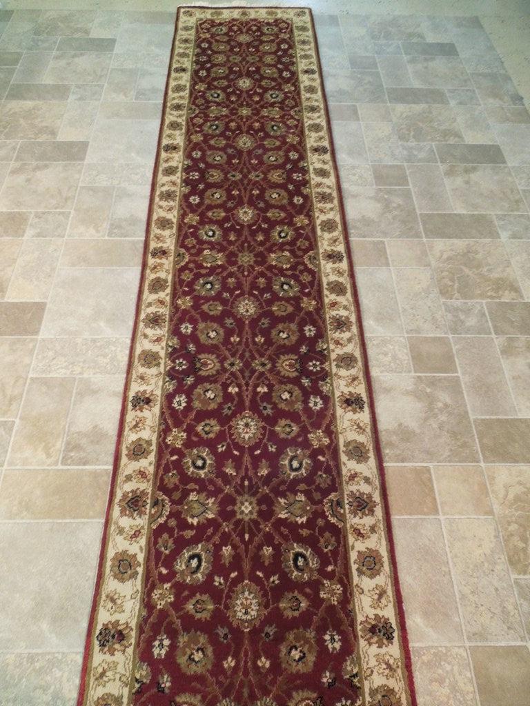 2' x 24' Red Vegetable Dyed Chobi Runner Rug 73728: 2' x 24' Red Vegetable Dyed Chobi Runner Rug 73728 Size in Feet: Width: 2 x Length: 24 Size in Inches: Width: 030 in x Length: 293 in Colors: Red Weave: 100% Handmade Pile: 3/8 Wool Style: Chobi Origi