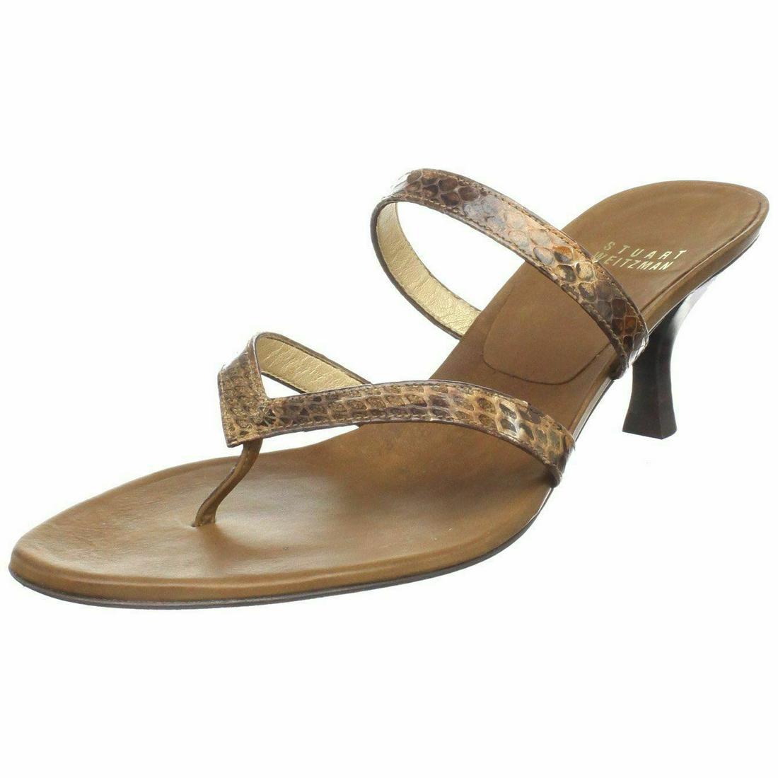 Stuart Weitzman Astoria Brown Snake Print Sandals N4133 Size 9: Stuart Weitzman Astoria Brown Snake Print Sandals N4133 Size 9 Model: N4133 Style: Slide Theme: Snake Type: Sandal Upper Material: Leather Color: Brown Brand: Stuart Weitzman Us Shoe Size: 9 Pre-Owned