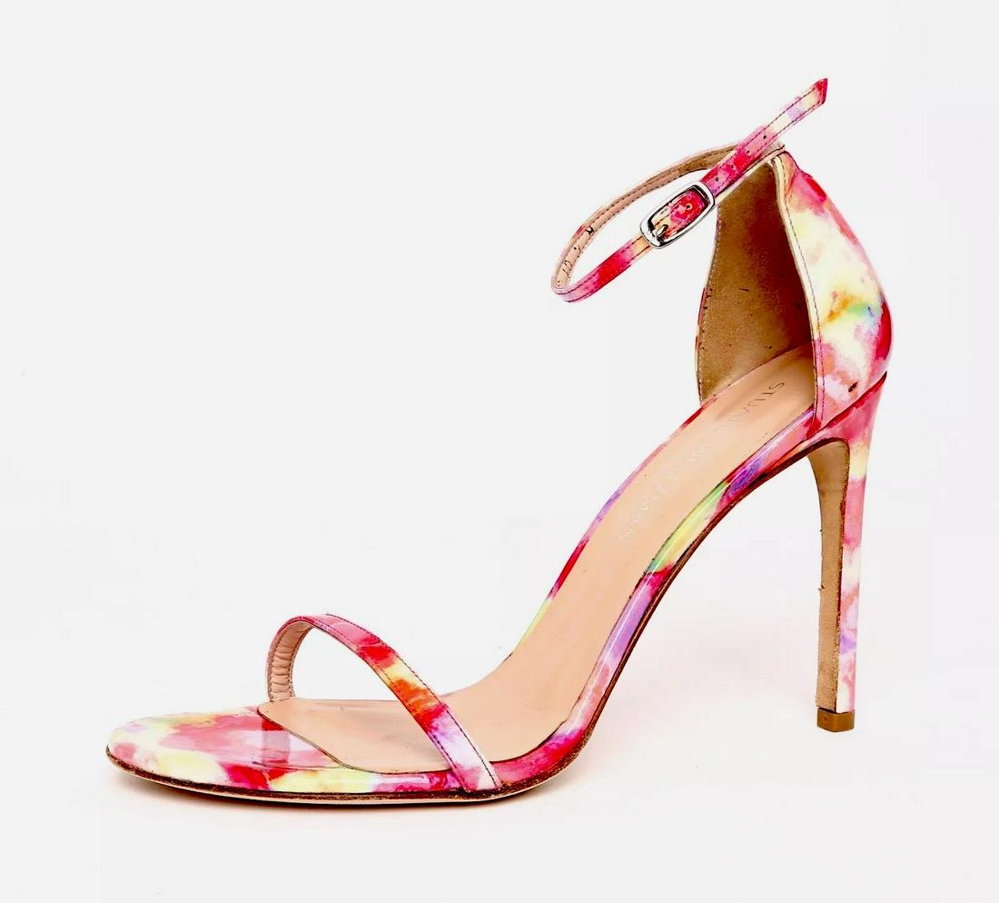 Stuart Weitzman Flower Nudist Strappy Multi Color High Heels N2368* Size 10.5: Stuart Weitzman Flower Nudist Strappy Multi Color High Heels N2368* Size 10.5 Brand: Stuart Weitzman Type: Heel Us Shoe Size: 10.5 Color: Multicolor Model: Flowers Style: Heel Sandals Theme: Flower "U