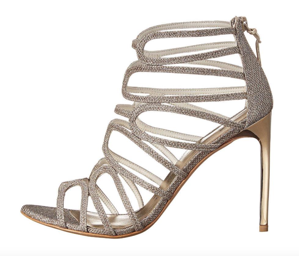 Stuart Weitzman Women's Loopdeloop Platinum Metallic Sandals N4553 Size 9 M: Stuart Weitzman Women's Loopdeloop Platinum Metallic Sandals N4553 Size 9 M Brand: Stuart Weitzman Toe Shape: Open Toe Type: Sandal Us Shoe Size: 9 Heel Style: Stiletto Color: Silver Style: Sandals Th