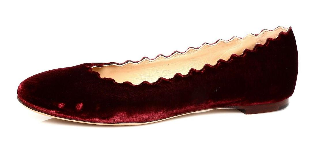 Chloe Gabes Women's Velvet Ballerina Flats Red Sz 36.5 EUR N2841: Chloe Gabes Women's Velvet Ballerina Flats Red Sz 36.5 EUR N2841 Brand: Chloe Type: Flat Us Shoe Size: 36.5 EUR Eu Shoe Size: EUR 36.5 Color: Red Style: Ballerina Flats Fabric Type: Velvet Upper Mater
