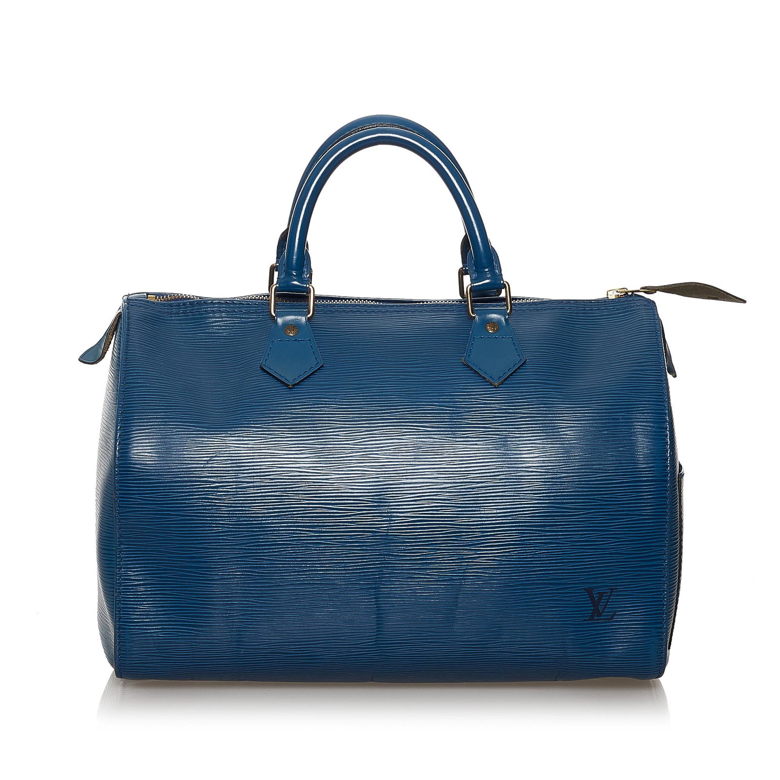 Louis Vuitton Epi Speedy 30: Louis Vuitton Epi Speedy 30 The Speedy 30 features an epi leather body an exterior side slip pocket rolled handles a top zip closure and an interior slip pocket. Brand: Louis Vuitton Model: Epi Speedy