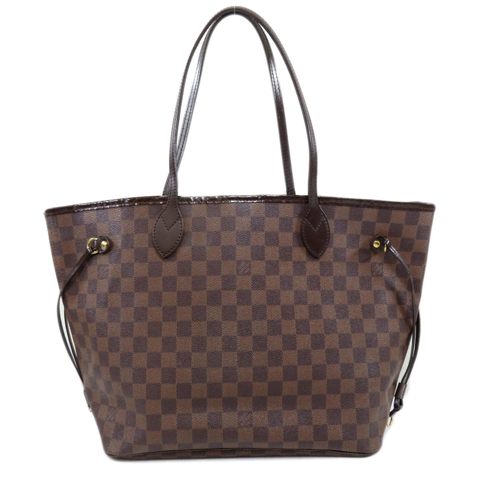 Louis Vuitton N51105 Neverfull MM Damier Ebene Tote Bag Canvas Women's: Louis Vuitton N51105 Neverfull MM Damier Ebene Tote Bag Canvas Women's Brand: Louis Vuitton Line: Damier Type: Tote bag Material: Damier Canvas Damier Canvas: Color: Damier Canvas Ebene Closure: Hook 
