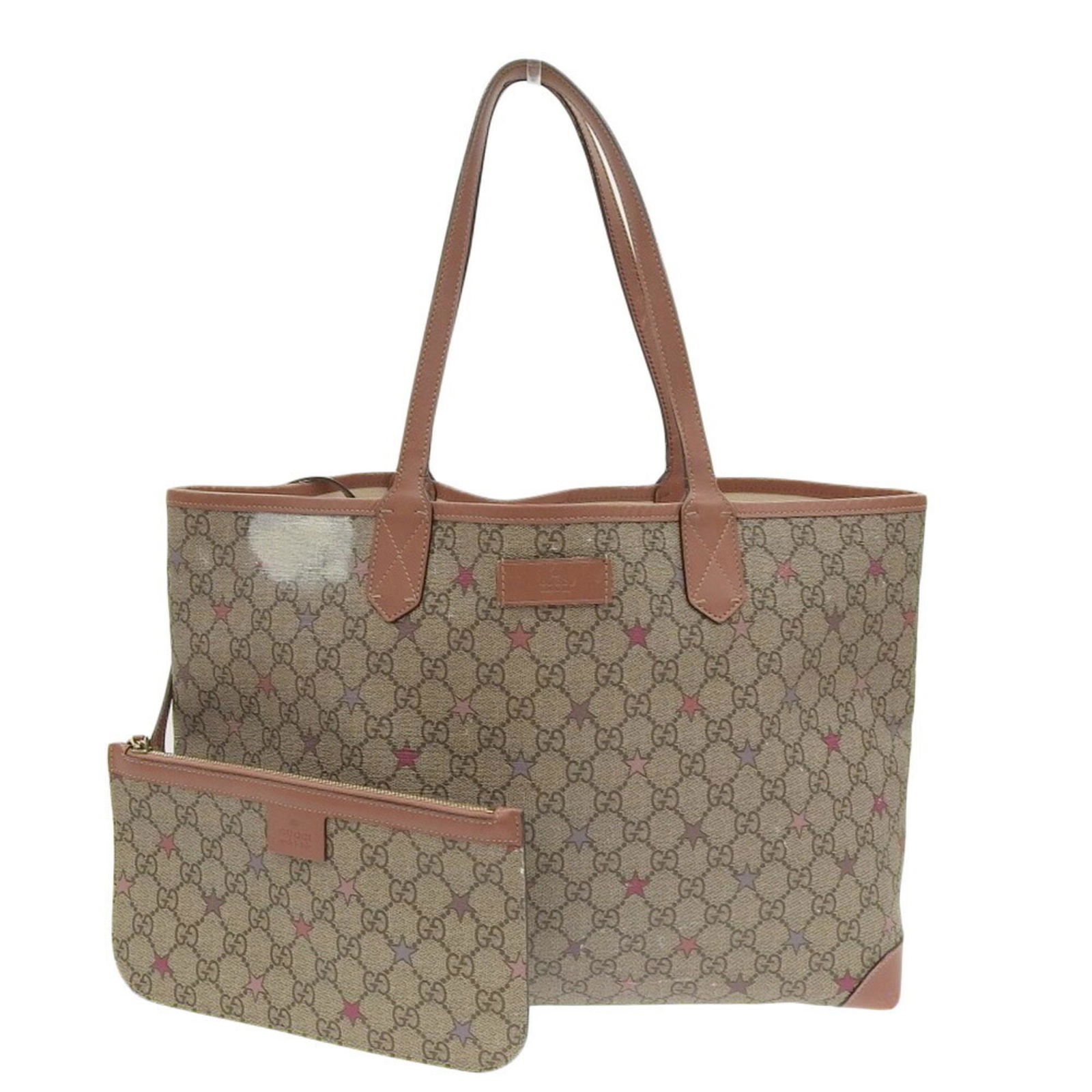 Gucci GUCCI GG Supreme Shoulder Bag Star Logo Tote 309498 543014: Gucci GUCCI GG Supreme Shoulder Bag Star Logo Tote 309498 543014 Brand: Gucci Type: Pouch Shoulder bag Tote bag Material: GG Supreme GG Supreme: Color: Beige Pink Closure: Open Gender: Women Size (HxW