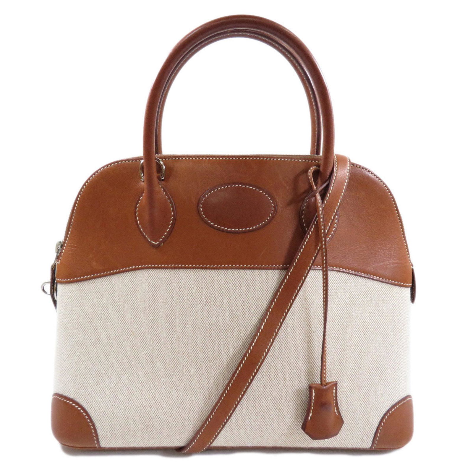 Hermes Bolide 31 Toile H Brown Handbag Leather Women's HERMES: Hermes Bolide 31 Toile H Brown Handbag Leather Women's HERMES Brand: Hermes Line: Bolide Type: Handbag Material: Toile H Leather Toile H: Leather: Color: Brown Closure: Zipper Gender: Women Size (HxWx