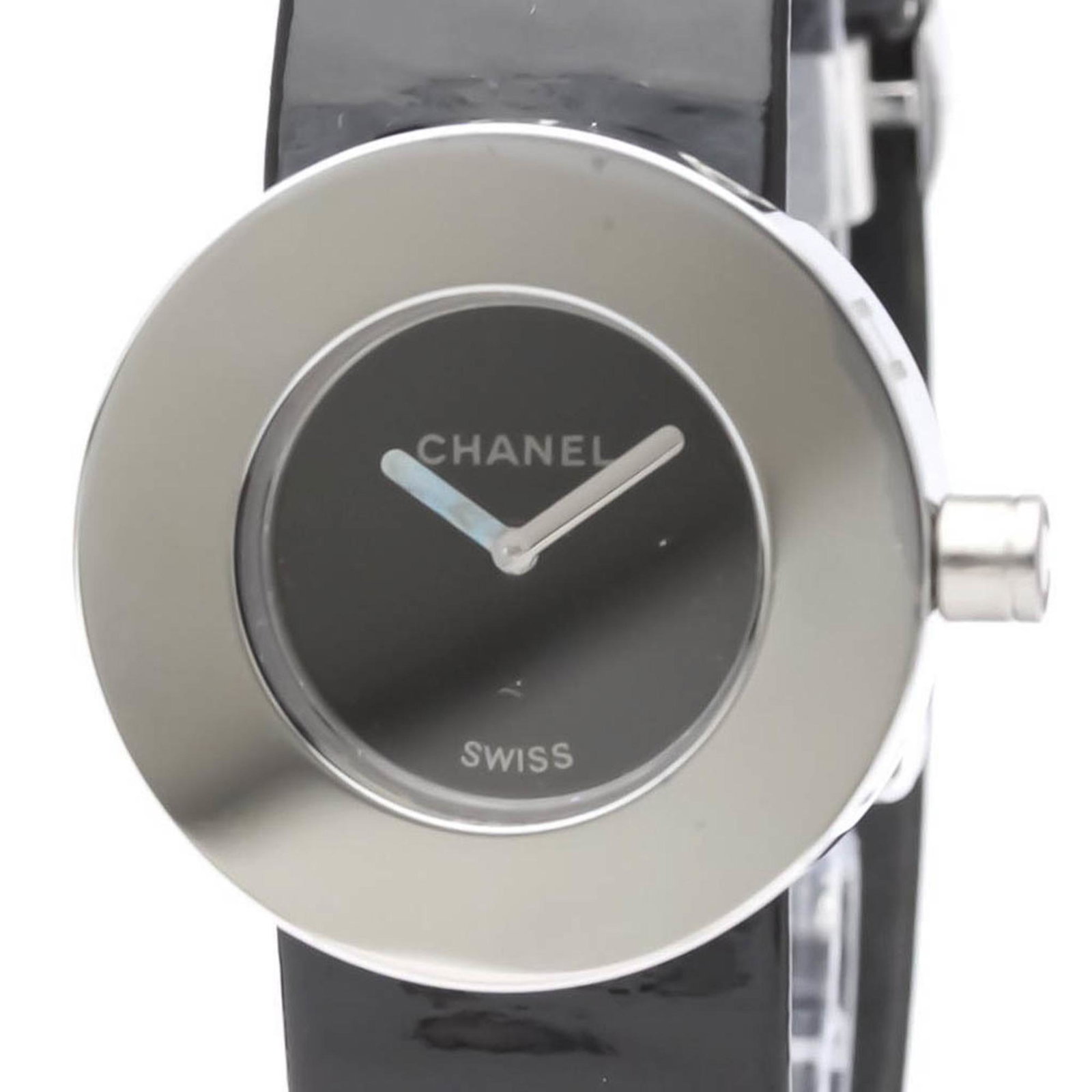 Polished CHANEL La Ronde Steel Leather Quartz Ladies Watch H0579 BF554342: Polished CHANEL La Ronde Steel Leather Quartz Ladies Watch H0579 BF554342 Brand: Chanel Line: La Ronde Model: H0579 Type: Wristwatch Style: Dress/Formal Gender: Women Material (Case): Stainless steel 