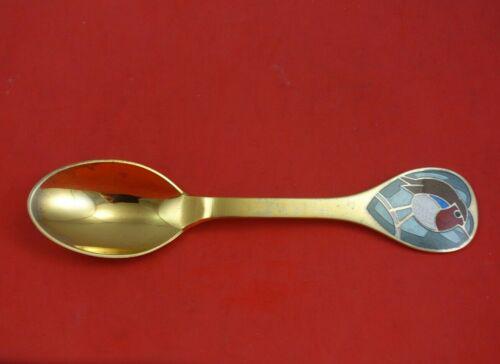 Christmas Spoon by A. Michelsen Danish Sterling Silver Teaspoon 1981 Red Robin: Christmas Spoon by A. Michelsen Danish Sterling Silver Teaspoon 1981 Red Robin Christmas spoon by a. Michelsensterling silver teaspoon 1981 "red robin" 6 1/2" in the pattern christmas spoon by a. Mich