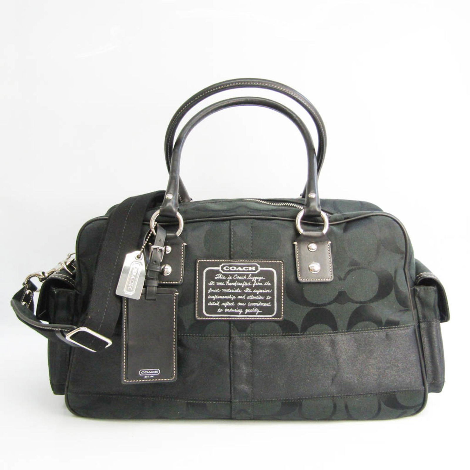 COACH Snoopy leather 2WAY Boston bag バッグ ボストンバッグ
