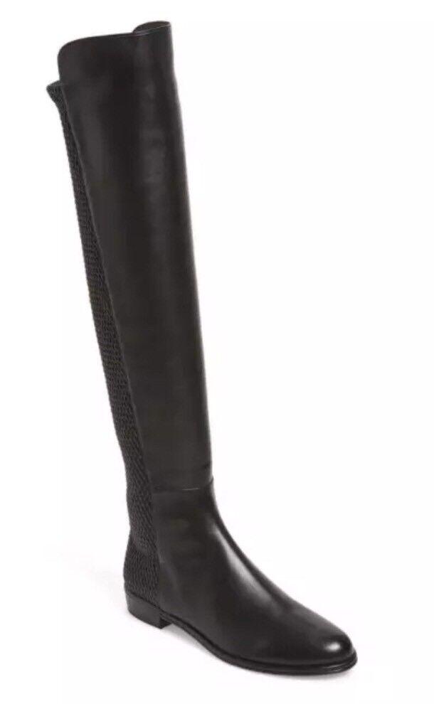 Stuart Weitzman Alljenn Knee High Leather Black Women's Boots N4730 Size 7.5 M: Stuart Weitzman Alljenn Knee High Leather Black Women's Boots N4730 Size 7.5 M Style: Knee High Boots "Us Shoe Size (Women's): 7.5" Material: Leather Heel Style: Block Shoe Shaft Style: Knee High Heel