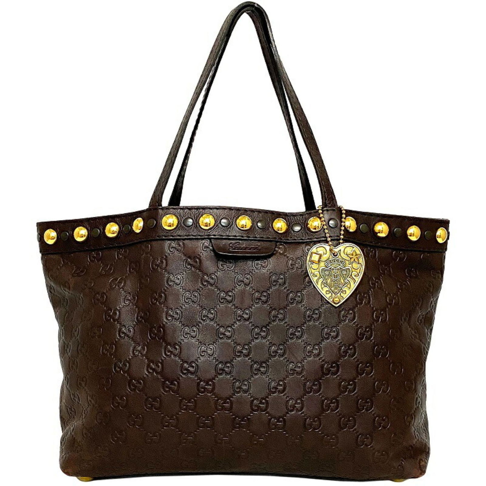 Gucci Ec-14243 Men Women Leather Bag Brown Gold: Gucci Ec-14243 Men Women Leather Bag Brown Gold Brand: Gucci Model: ec-14243 Material: Leather Leather: Color: Brown Gold Gender: Men Women Size (HxWxD): 26cm x 35cm x 15cm / 10.23 x 13.77 x 5.9 Condi