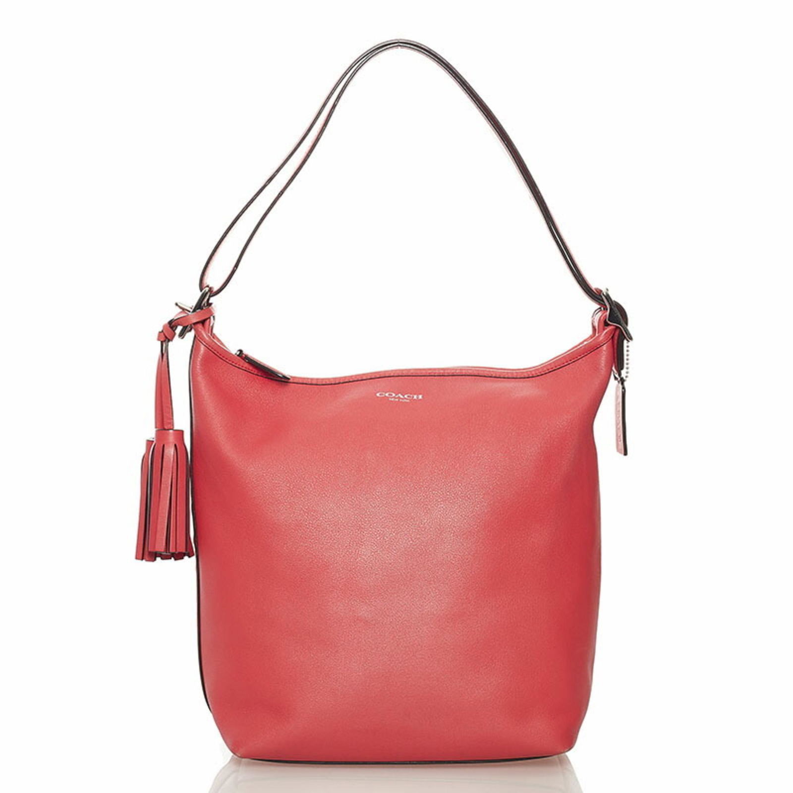 Coach shoulder bag K1275-19889 pink leather ladies COACH: Coach shoulder bag K1275-19889 pink leather ladies COACH Brand: Coach Line: Signature Model: k1275-19889 Type: Shoulder bag Material: Leather Leather: Color: Pink Closure: Zipper Inner Pocket: Open po