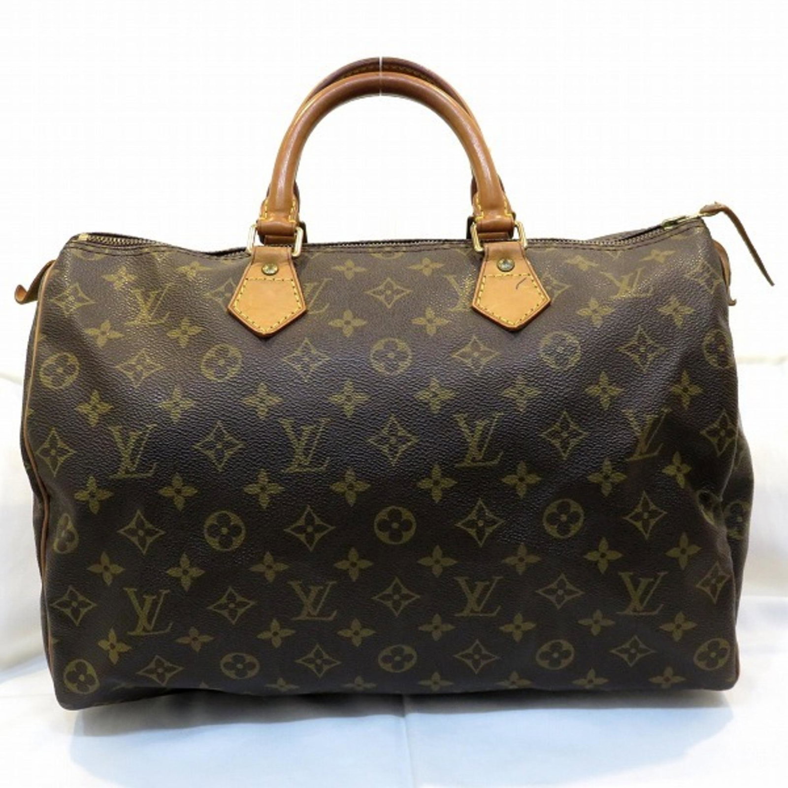 Louis Vuitton Monogram Speedy 35 M41524 Bag Handbag Unisex: Louis Vuitton Monogram Speedy 35 M41524 Bag Handbag Unisex Brand: Louis Vuitton Line: Monogram Type: Handbag Material: Monogram Monogram: Color: Brown Gender: Unisex Size (HxWxD): 23cm x 35cm x 18cm /