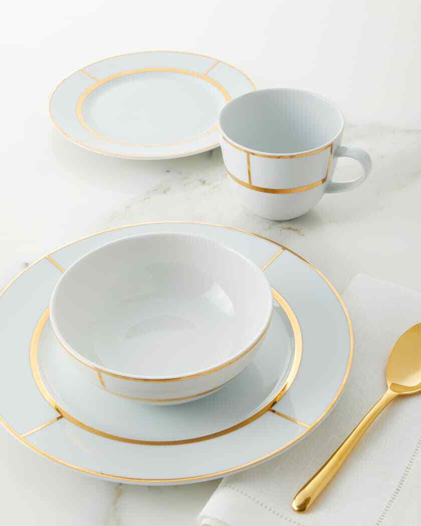 NEIMAN MARCUS Vienna 14-Piece Gold Dinnerware Set G6546: NEIMAN MARCUS Vienna 14-Piece Gold Dinnerware Set G6546 Brand: Neiman Marcus Number Of Compartments: 14 Type: Dinner Set Color: Gold Model: Vienna Material: Porcelain Pre-Owned The BIDHAUS Guarantee: 