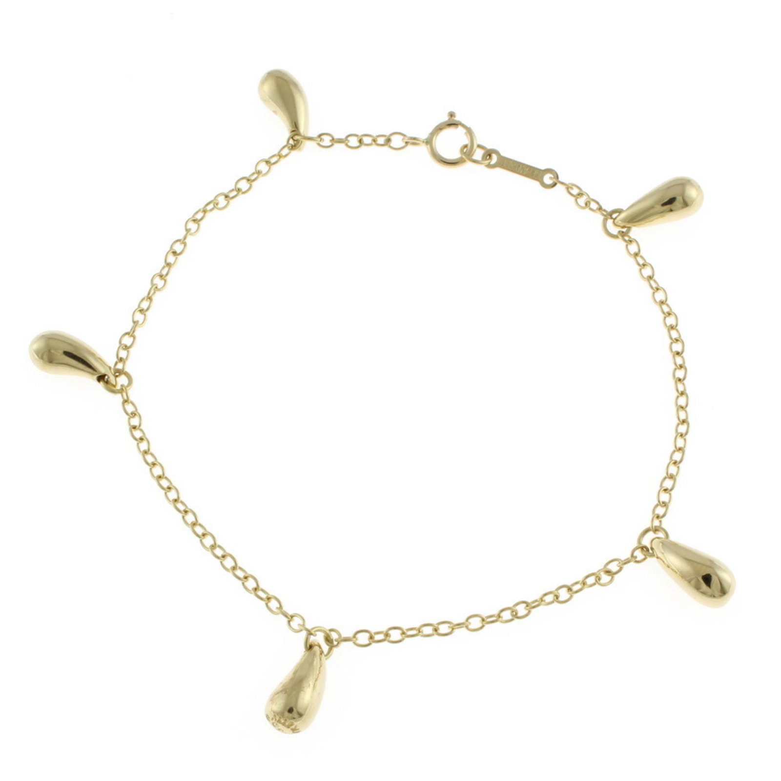 Tiffany TIFFANY & Co. Teardrop Bracelet 18K Gold Ladies: Tiffany TIFFANY & Co. Teardrop Bracelet 18K Gold Ladies Brand: Tiffany Number in Pack: 1 Type: Charm bracelet Gender: Women Material: Gold (18K) Closure: Spring ring Season: Fall/winter Spring/summer 