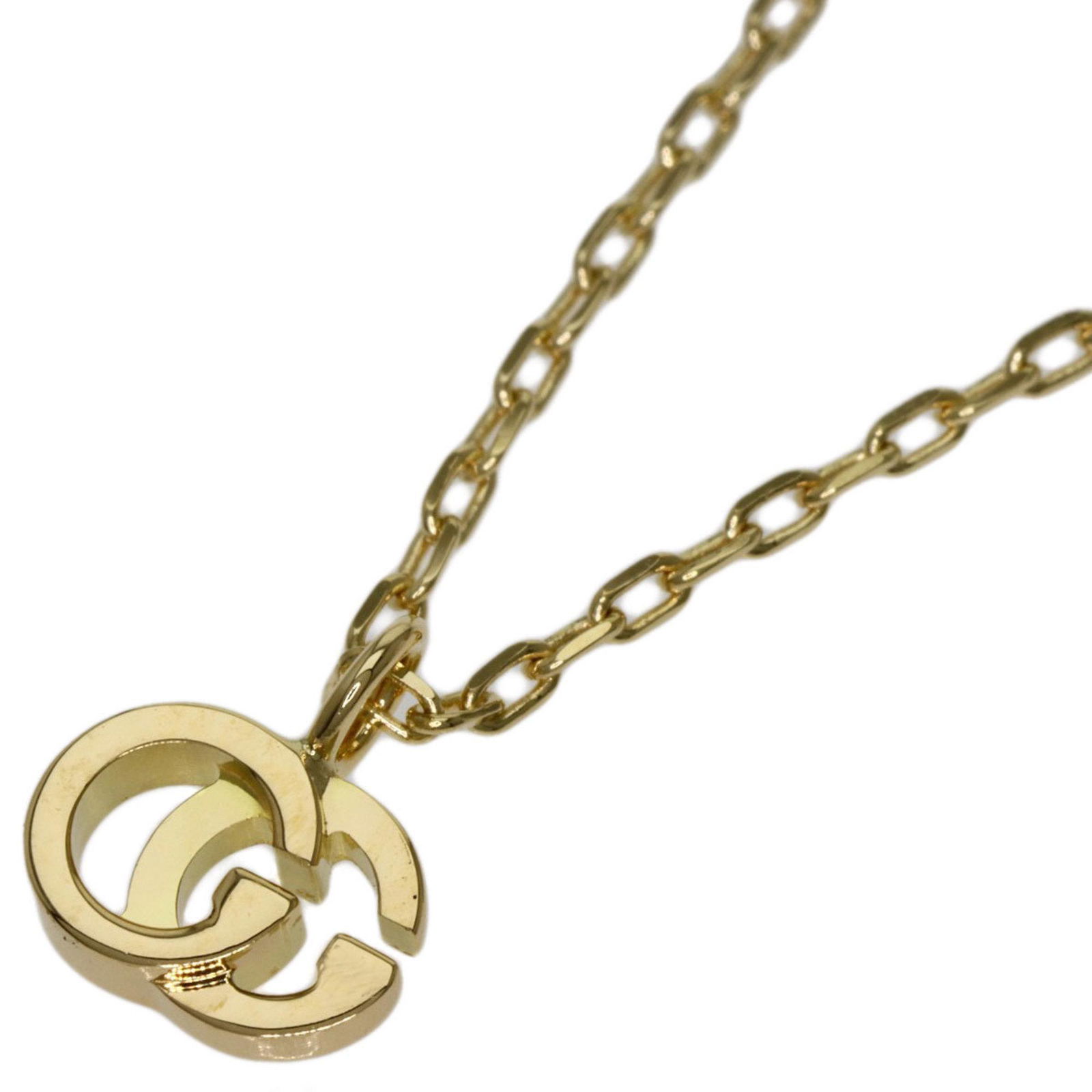 Gucci GG necklace K18 yellow gold Ladies GUCCI: Gucci GG necklace K18 yellow gold Ladies GUCCI Brand: Gucci Material: Yellow gold (18K) Weight: 3g / 0.1oz. Neck Circumference: 41 cm / 16.14 Pendant Size: 8.1mm x 7mm / 0.31 x 0.27 Width: 1.1mm / 0.0