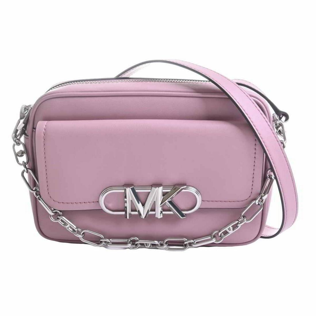 MICHAEL KORS Parker Medium Leather Crossbody Bag Pink Leather Shoulder Bag: MICHAEL KORS Parker Medium Leather Crossbody Bag Pink Leather Shoulder Bag Brand: MICHAEL KORS Style: Shoulder Bag Exterior Color: Pink Exterior Material: Leather Product Name: Parker Medium Leather C