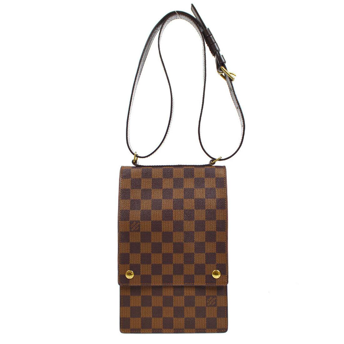 LOUIS VUITTON PORTOBELLO SHOULDER BAG VI0020 CLEAR POCKET DAMIER N45271: LOUIS VUITTON PORTOBELLO SHOULDER BAG VI0020 CLEAR POCKET DAMIER N45271 Bag Width: 6 in Bag Height: 10 in Closure: Snap Size: Medium Handle Style: Shoulder Strap Bag Depth: 2 in Exterior Material: Dam