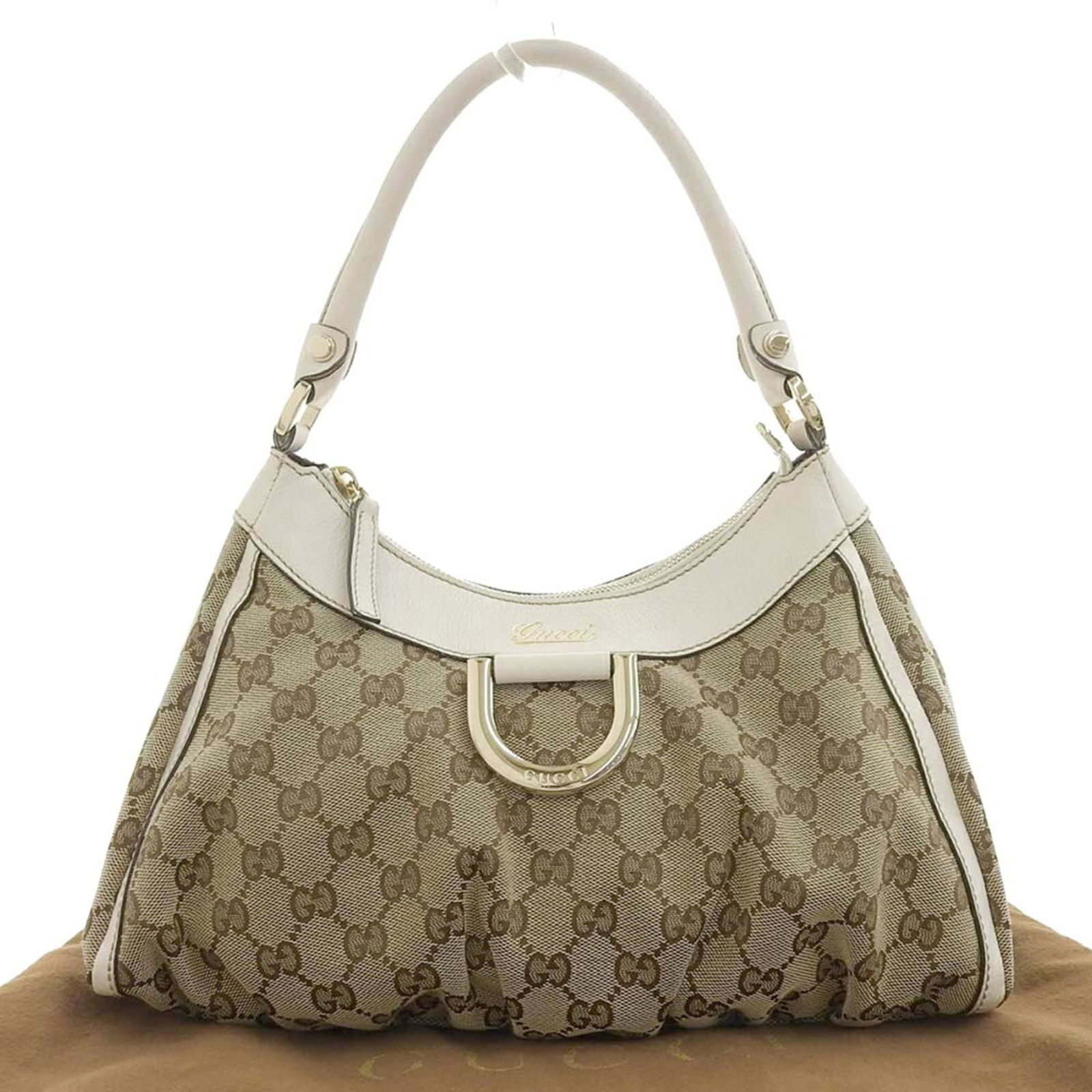 Gucci GUCCI GG Canvas Abbey Handbag Brown x White 190525 001013: Gucci GUCCI GG Canvas Abbey Handbag Brown x White 190525 001013 Brand: Gucci Line: GG Canvas Type: Handbag Material: GG canvas GG canvas: Color: Brown White Closure: Zipper Gender: Women Size (HxWxD):