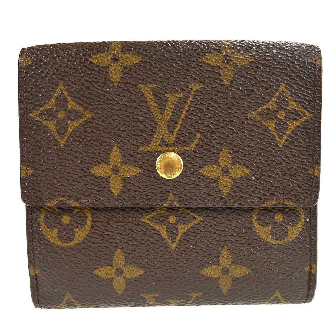 LOUIS VUITTON PORTE MONNAIE CARTE CREDIT WALLET MONOGRAM M61652 TH0031: LOUIS VUITTON PORTE MONNAIE CARTE CREDIT WALLET MONOGRAM M61652 TH0031 Brand: Louis Vuitton Pattern: MONOGRAM Type: Trifold Wallet Color: Brown Material: Monogram Canvas Leather Accents: Logo Outside