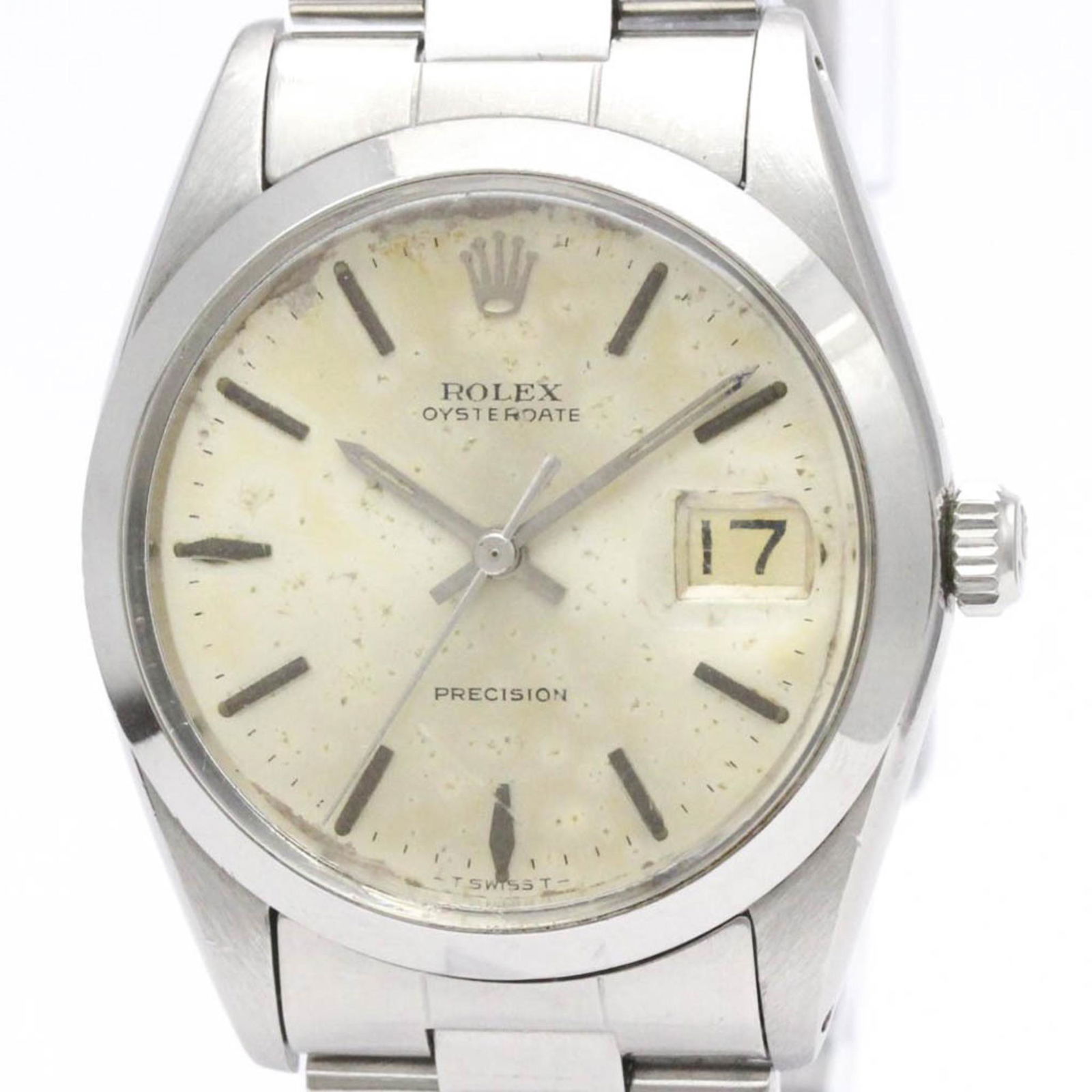 Vintage ROLEX Oyster Date Precision 6694 Steel Hand Winding Mens Watch BF555123: Vintage ROLEX Oyster Date Precision 6694 Steel Hand Winding Mens Watch BF555123 Brand: Rolex Model: 6694 Type: Wristwatch Style: Dress/Formal Gender: Men Material (Case): Stainless steel Material (Ban